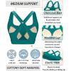 imageRUNNING GIRL High Impact Sports Bras for Women High Support Running Strappy Womens Sports Bra with Sewn in PadsGreen