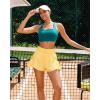 imageRUNNING GIRL High Impact Sports Bras for Women High Support Running Strappy Womens Sports Bra with Sewn in PadsGreen