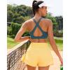 imageRUNNING GIRL High Impact Sports Bras for Women High Support Running Strappy Womens Sports Bra with Sewn in PadsGreyish Green