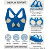 imageRUNNING GIRL High Impact Sports Bras for Women High Support Running Strappy Womens Sports Bra with Sewn in PadsRoyal Blue