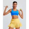imageRUNNING GIRL High Impact Sports Bras for Women Racerback Adjustable Straps Sports Bras for Women with Sewn in PadsDazzling Blue