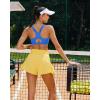 imageRUNNING GIRL High Impact Sports Bras for Women Racerback Adjustable Straps Sports Bras for Women with Sewn in PadsDazzling Blue