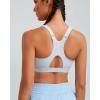 imageRUNNING GIRL High Impact Sports Bras for Women Racerback Adjustable Straps Sports Bras for Women with Sewn in PadsGrey