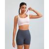 imageRUNNING GIRL High Impact Sports Bras for Women Racerback Adjustable Straps Sports Bras for Women with Sewn in PadsPink