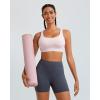 imageRUNNING GIRL High Impact Sports Bras for Women Racerback Adjustable Straps Sports Bras for Women with Sewn in PadsPink