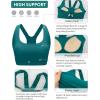 imageRUNNING GIRL High Impact Sports Bras for Women Racerback Adjustable Straps Sports Bras for Women with Sewn in PadsStorm Teal