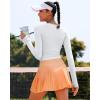 imageRUNNING GIRL Long Sleeve Workout Tops for Women Soft Crew Neck Basic Tight Cropped Top Casual Seamless ShirtAwhite