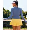 imageRUNNING GIRL Long Sleeve Yoga Shirts for Women Soft Fitted Seamless Stretchy Casual Crew Neck Athletic Basic ShirtAlight Blue