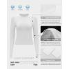 imageRUNNING GIRL Long Sleeve Yoga Shirts for Women Soft Fitted Seamless Stretchy Casual Crew Neck Athletic Basic ShirtAwhite