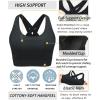 imageRUNNING GIRL Sports Bra for Women High SupportMolded Cup Strappy Running High Impact Sports Bras for WomenBlack