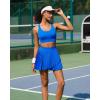 imageRUNNING GIRL Sports Bra for Women High SupportMolded Cup Strappy Running High Impact Sports Bras for WomenBlue