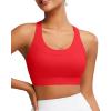 imageRUNNING GIRL Sports Bra for Women High SupportMolded Cup Strappy Running High Impact Sports Bras for WomenDeep Red