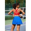 imageRUNNING GIRL Sports Bra for Women High SupportMolded Cup Strappy Running High Impact Sports Bras for WomenDeep Red