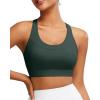 imageRUNNING GIRL Sports Bra for Women High SupportMolded Cup Strappy Running High Impact Sports Bras for WomenForest Green
