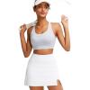 imageRUNNING GIRL Sports Bra for Women High SupportMolded Cup Strappy Running High Impact Sports Bras for WomenGrey