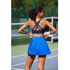 imageRUNNING GIRL Sports Bra for Women High SupportMolded Cup Strappy Running High Impact Sports Bras for WomenNavy Blue