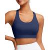 imageRUNNING GIRL Sports Bra for Women High SupportMolded Cup Strappy Running High Impact Sports Bras for WomenNavy Blue