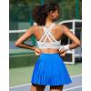 imageRUNNING GIRL Sports Bra for Women High SupportMolded Cup Strappy Running High Impact Sports Bras for WomenWhite