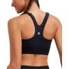 imageRUNNING GIRL Sports Bra for WomenAdjustable Straps Molded Cup High Impact Sports Bra with Sewn in PadsBlack