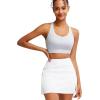 imageRUNNING GIRL Sports Bra for WomenAdjustable Straps Molded Cup High Impact Sports Bra with Sewn in PadsGrey