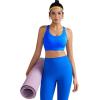 imageRUNNING GIRL Sports Bra for WomenAdjustable Straps Molded Cup High Impact Sports Bra with Sewn in PadsSparkle Blue
