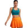 imageRUNNING GIRL Sports Bra for WomenAdjustable Straps Molded Cup High Impact Sports Bra with Sewn in PadsTeal