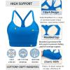 imageRUNNING GIRL Sports Bra for WomenY Back Molded Cup Medium Impact Sports Bras for Women with Sewn in PadsDark Blue