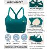imageRUNNING GIRL Sports Bra for WomenY Back Molded Cup Medium Impact Sports Bras for Women with Sewn in PadsDark Green