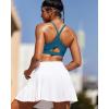 imageRUNNING GIRL Sports Bra for WomenY Back Molded Cup Medium Impact Sports Bras for Women with Sewn in PadsDeep Blue