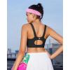 imageRUNNING GIRL Sports Bras for Women High Support Adjustable Straps High Impact Molded Cup Sports Bra with Sewn in PadsBlack