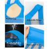 imageRUNNING GIRL Sports Bras for Women High Support Adjustable Straps High Impact Molded Cup Sports Bra with Sewn in PadsBright Blue