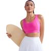 imageRUNNING GIRL Sports Bras for Women High Support Adjustable Straps High Impact Molded Cup Sports Bra with Sewn in PadsHot Pink