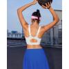 imageRUNNING GIRL Sports Bras for Women High Support Adjustable Straps High Impact Molded Cup Sports Bra with Sewn in PadsWhite