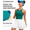 imageRUNNING GIRL Sports Bras for Women High Support Longline Sports Bra High Impact Workout Tank Tops Yoga Bra with Built in BrasAqua Green