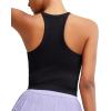 imageRUNNING GIRL Sports Bras for Women High Support Longline Sports Bra High Impact Workout Tank Tops Yoga Bra with Built in BrasBlack