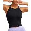 imageRUNNING GIRL Sports Bras for Women High Support Longline Sports Bra High Impact Workout Tank Tops Yoga Bra with Built in BrasBlack