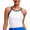imageRUNNING GIRL Sports Bras for Women High Support Longline Sports Bra High Impact Workout Tank Tops Yoga Bra with Built in BrasWhite