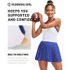 imageRUNNING GIRL Sports Bras for Women High Support Longline Sports Bra High Impact Workout Tank Tops Yoga Bra with Built in BrasWhite