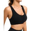 imageRUNNING GIRL Sports Bras for Women High Support Moulded Cup High Impact Sports Bras Racerback Workout Running Yoga Bra3045 Black