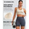 imageRUNNING GIRL Sports Bras for Women High Support Moulded Cup High Impact Sports Bras Racerback Workout Running Yoga BraMica