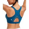 imageRUNNING GIRL Sports Bras for Women High Support Moulded Cup High Impact Sports Bras Racerback Workout Running Yoga BraNavy