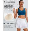 imageRUNNING GIRL Sports Bras for Women High Support Moulded Cup High Impact Sports Bras Racerback Workout Running Yoga BraNavy