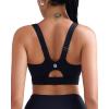 imageRUNNING GIRL Sports Bras for Women High SupportAdjustable Racerback Molded Cup Sports Bra Yoga Athletic Workout BraBlack