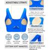 imageRUNNING GIRL Sports Bras for Women High SupportAdjustable Racerback Molded Cup Sports Bra Yoga Athletic Workout BraBlue