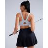 imageRUNNING GIRL Sports Bras for Women High SupportAdjustable Racerback Molded Cup Sports Bra Yoga Athletic Workout BraGrey