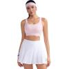imageRUNNING GIRL Sports Bras for Women High SupportAdjustable Racerback Molded Cup Sports Bra Yoga Athletic Workout BraPink