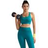 imageRUNNING GIRL Sports Bras for Women High SupportAdjustable Racerback Molded Cup Sports Bra Yoga Athletic Workout BraTeal