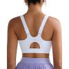 imageRUNNING GIRL Sports Bras for Women High SupportAdjustable Racerback Molded Cup Sports Bra Yoga Athletic Workout BraWhite