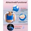 imageRUNNING GIRL Sports Bras for Women High SupportRacerback High Impact Sports Bra Moulded Cup Workout Bra Push upAcerulean Blue