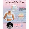 imageRUNNING GIRL Sports Bras for Women High SupportRacerback High Impact Sports Bra Moulded Cup Workout Bra Push upAice Grey